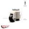 Service Caster Nylon Swivel Threaded Stem Caster w/1.65" Black Wheel & M8 x 1.25mm x 15mm Stem SCC-TSLV05S42-NYR-50-DC - alternate 1